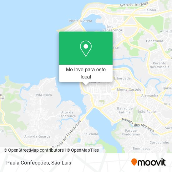 Paula Confecções mapa