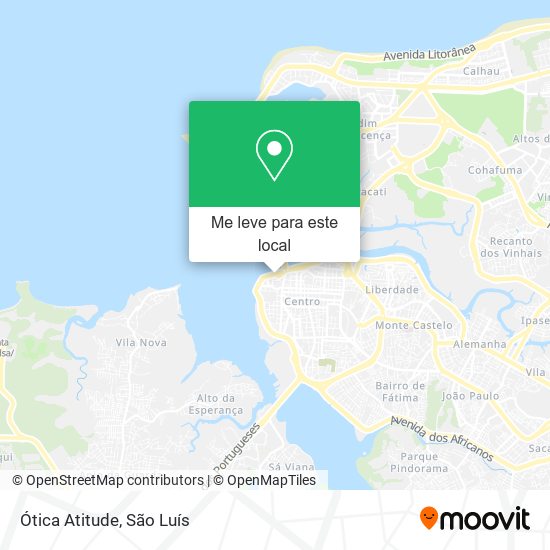 Ótica Atitude mapa