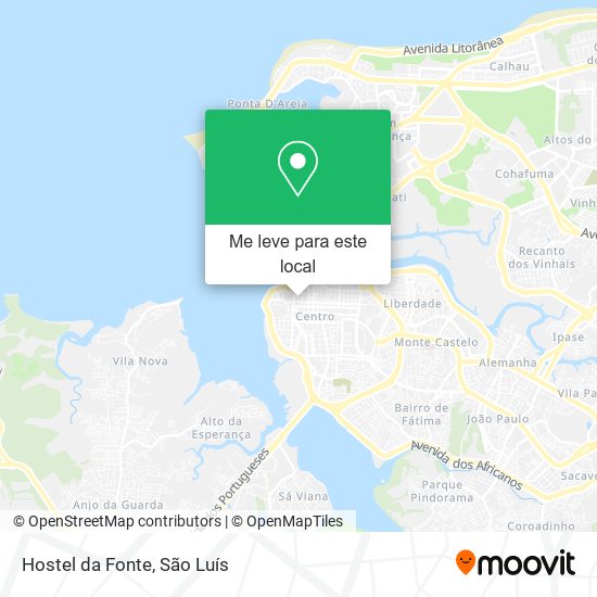Hostel da Fonte mapa