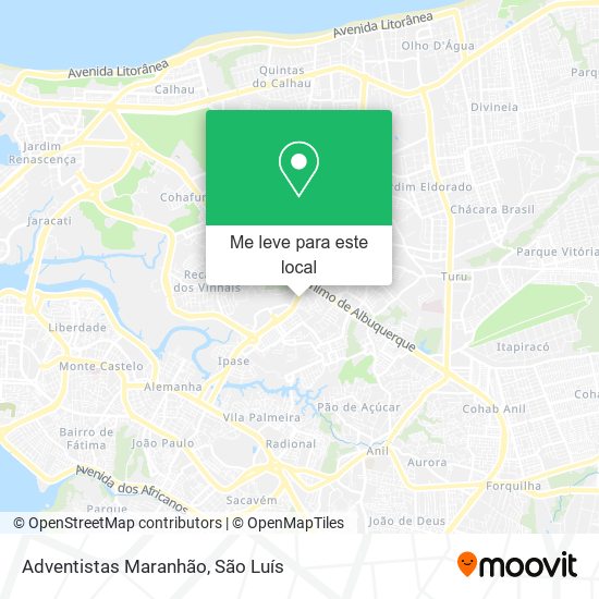 Adventistas Maranhão mapa