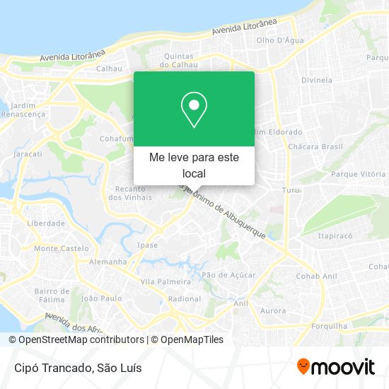 Cipó Trancado mapa