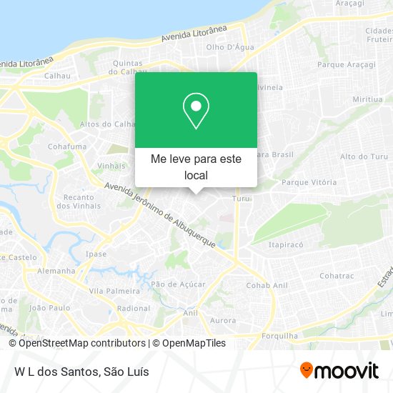 W L dos Santos mapa