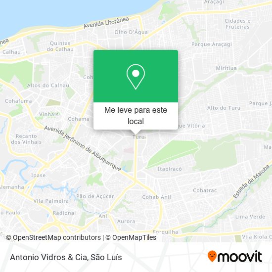 Antonio Vidros & Cia mapa