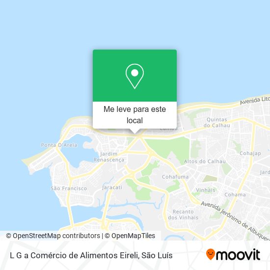 L G a Comércio de Alimentos Eireli mapa