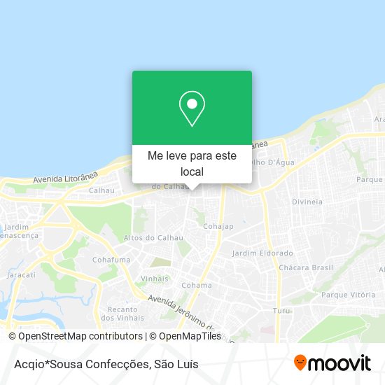 Acqio*Sousa Confecções mapa