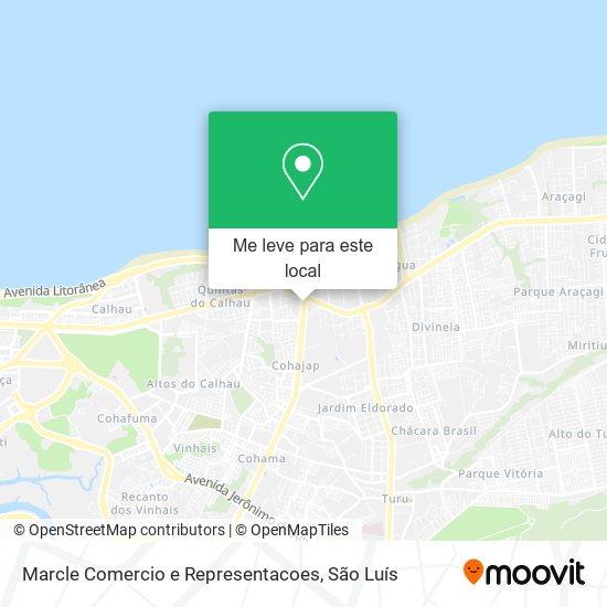 Marcle Comercio e Representacoes mapa