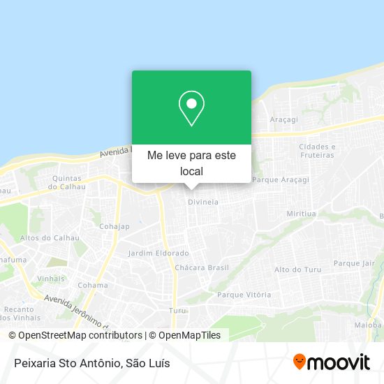 Peixaria Sto Antônio mapa