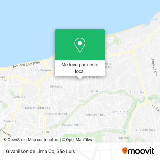Givanilson de Lima Co mapa