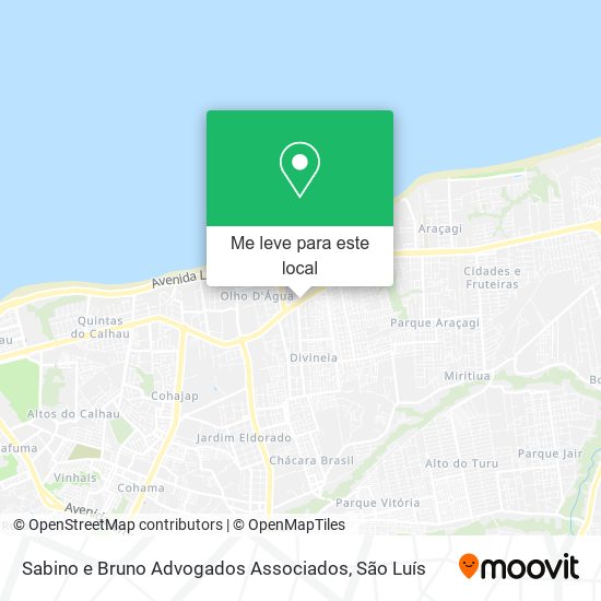 Sabino e Bruno Advogados Associados mapa