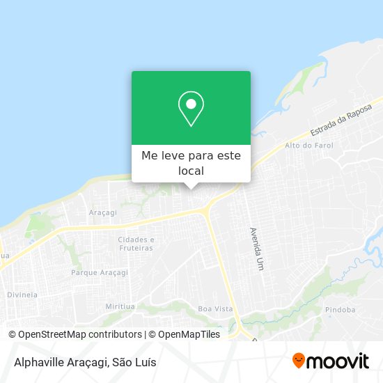 Alphaville Araçagi mapa