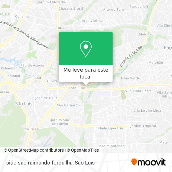 sitio sao raimundo forquilha mapa