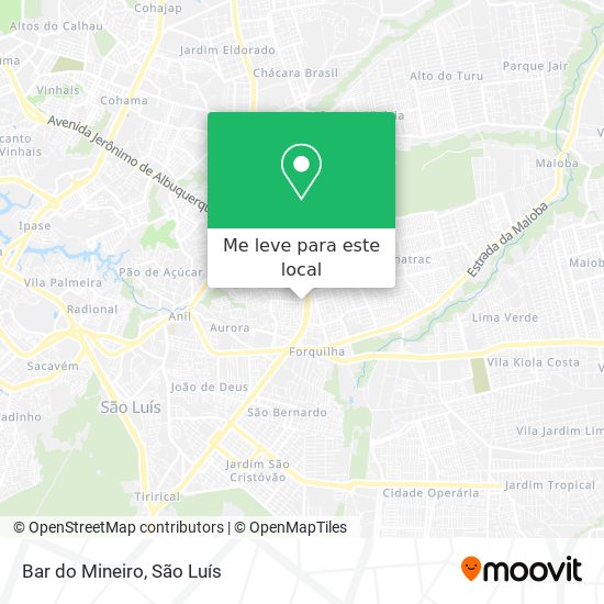 Bar do Mineiro mapa