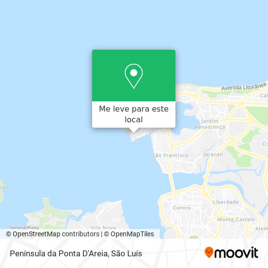 Península da Ponta D'Areia mapa