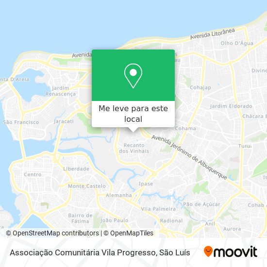 Associação Comunitária Vila Progresso mapa