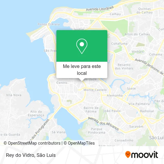 Rey do Vidro mapa