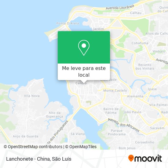 Lanchonete - China mapa