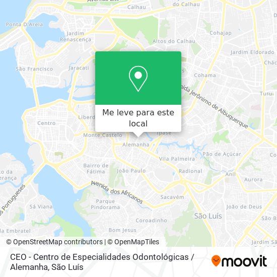 CEO - Centro de Especialidades Odontológicas / Alemanha mapa