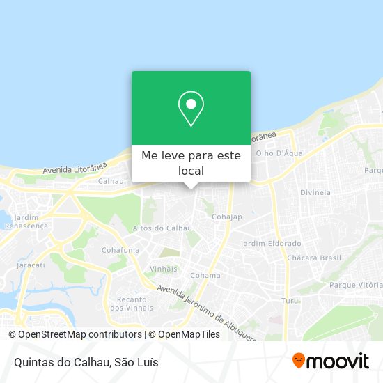 Quintas do Calhau mapa