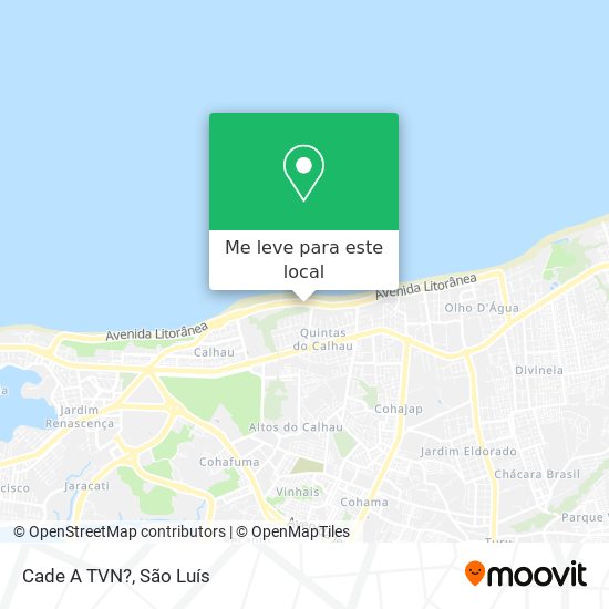 Cade A TVN? mapa