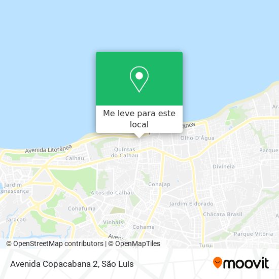 Avenida Copacabana 2 mapa