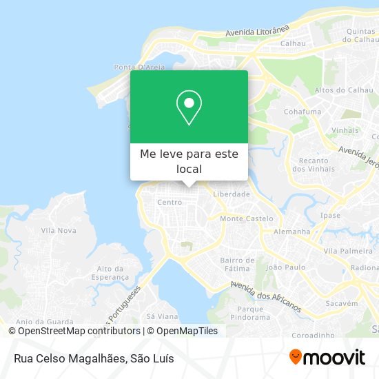 Rua Celso Magalhães mapa