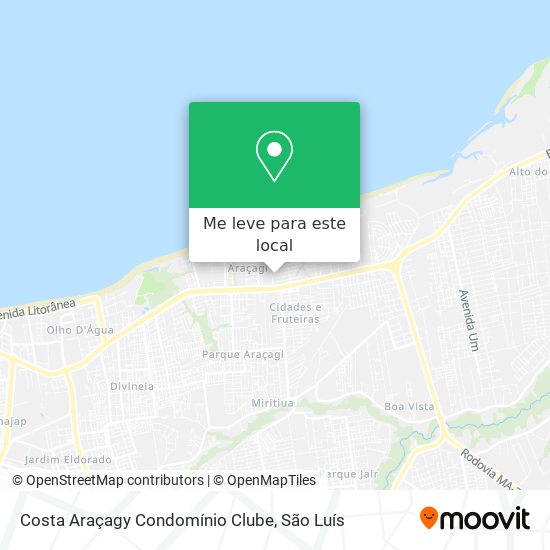 Costa Araçagy Condomínio Clube mapa