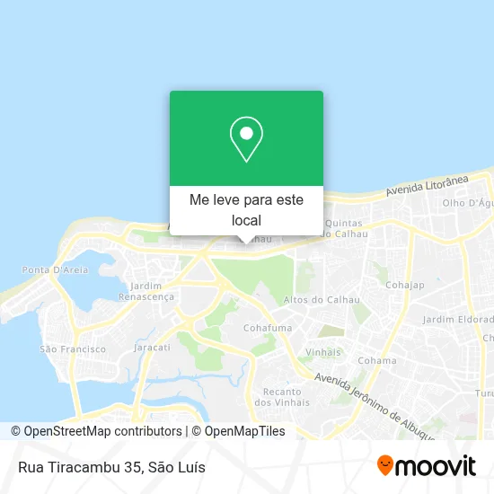 Rua Tiracambu 35 mapa