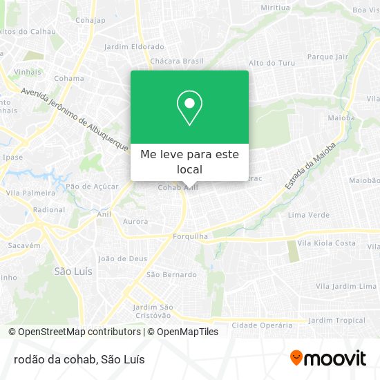 rodão da cohab mapa