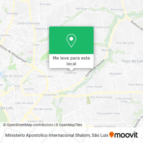 Ministerio Apostolico Internacional Shalom mapa