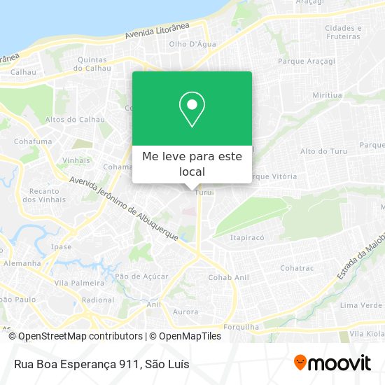 Rua Boa Esperança 911 mapa