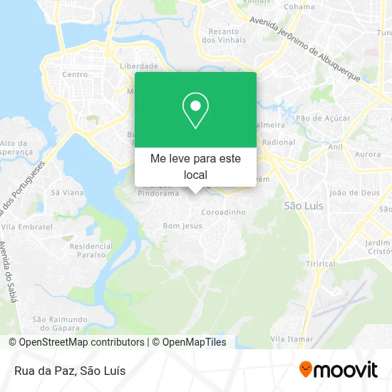 Rua da Paz mapa