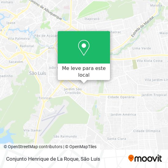 Conjunto Henrique de La Roque mapa