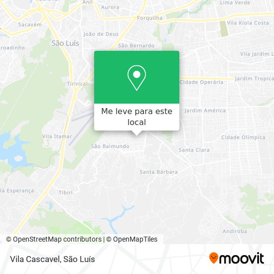 Vila Cascavel mapa