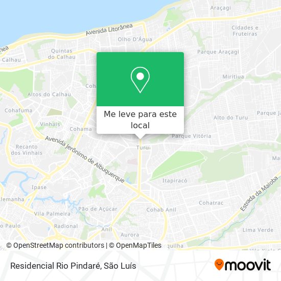 Residencial Rio Pindaré mapa
