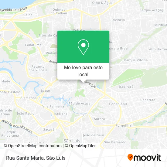 Rua Santa Maria mapa