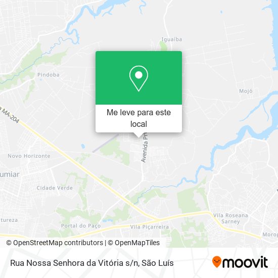 Rua Nossa Senhora da Vitória s / n mapa