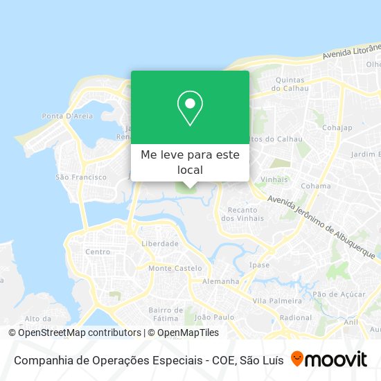 Companhia de Operações Especiais - COE mapa