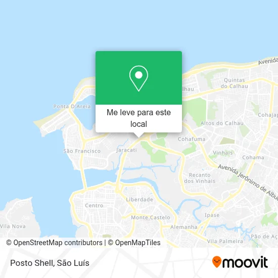 Posto Shell mapa