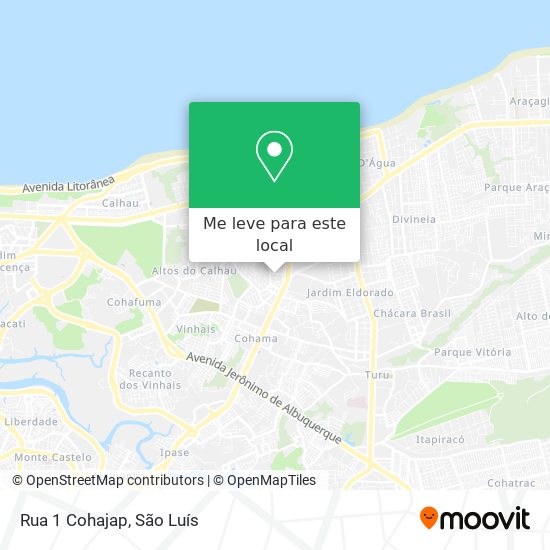 Rua 1 Cohajap mapa