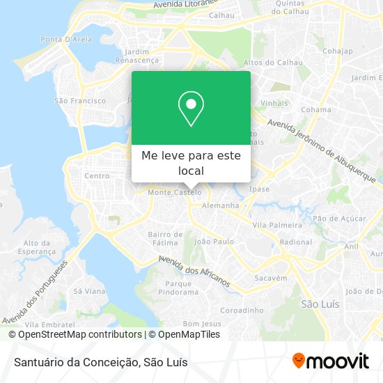 Santuário da Conceição mapa