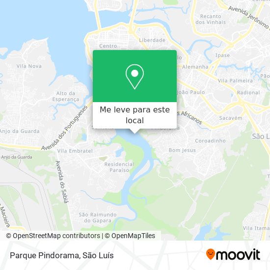 Parque Pindorama mapa