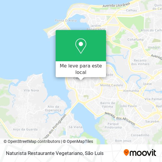 Naturista Restaurante Vegetariano mapa