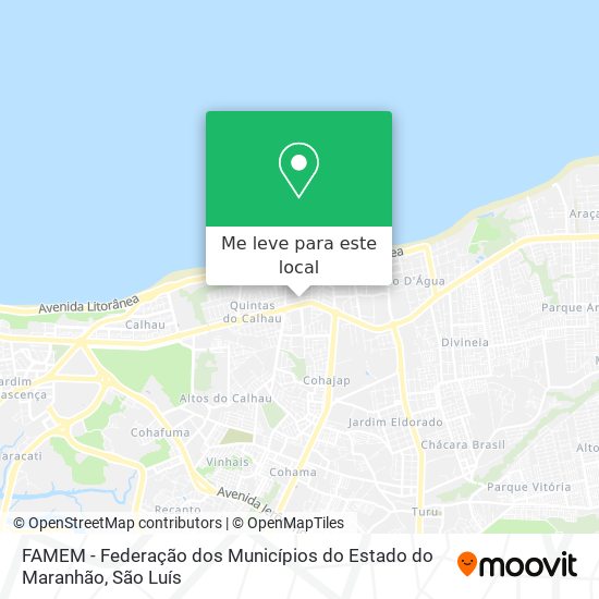 FAMEM - Federação dos Municípios do Estado do Maranhão mapa