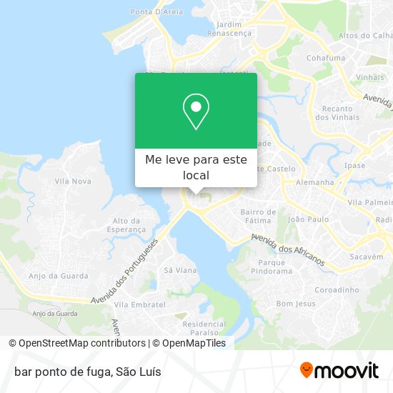 bar ponto de fuga mapa