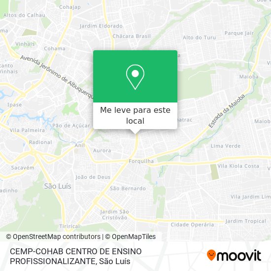 CEMP-COHAB CENTRO DE ENSINO PROFISSIONALIZANTE mapa