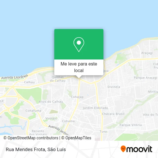 Rua Mendes Frota mapa