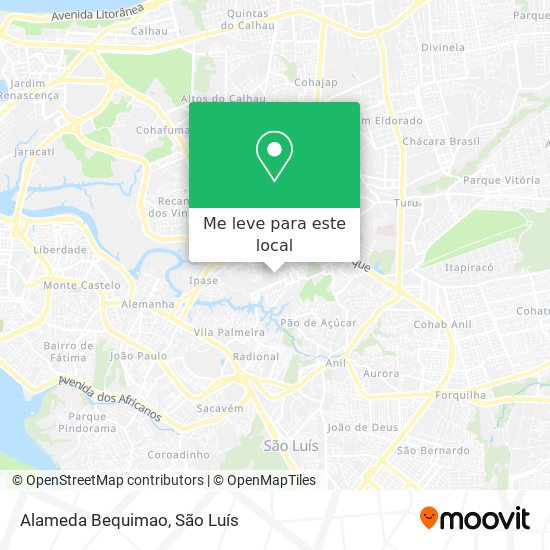 Alameda Bequimao mapa