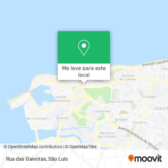 Rua das Gaivotas mapa