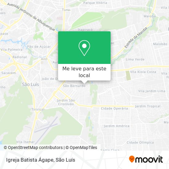 Igreja Batista Ágape mapa