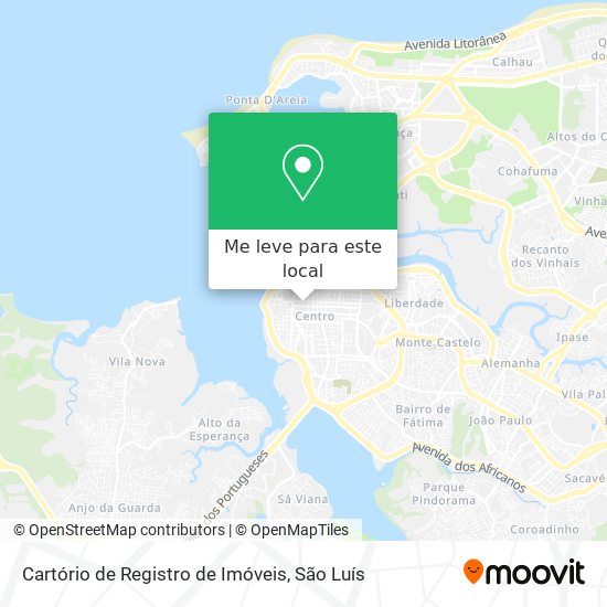 Cartório de Registro de Imóveis mapa